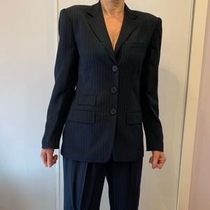 Silk Ralph Laurel dark blue pant suit Sz 4